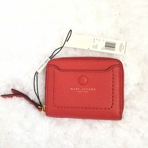 Marc Jacob small red zipper wallet